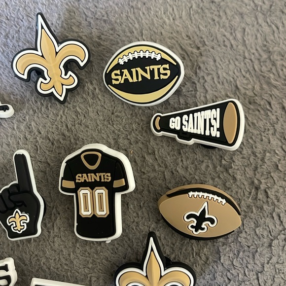 New Orleans Saints football Croc shoe charms new set of 12 - Picture 3 of 6